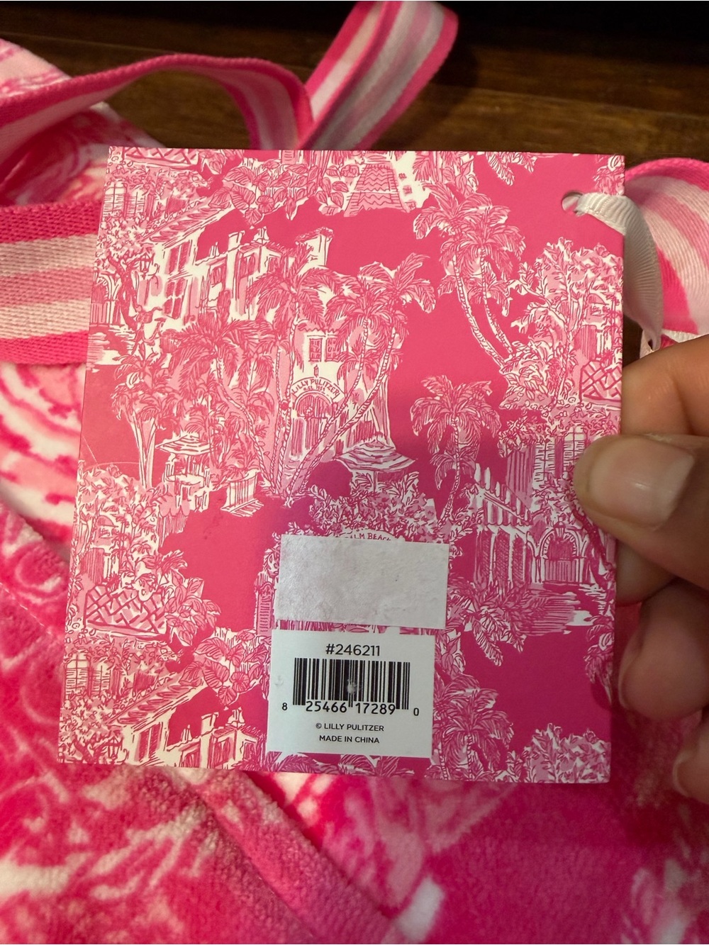 Lilly Pulitzer Towel Tote Palm Beach Towel NWT - Picture 5 of 9